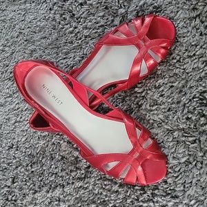 Nine West red flats